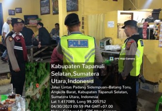 Kasat Resnarkoba Polres Tapsel Pimpin Patroli Skala Besar