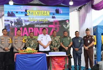 Kapolrestabes Medan Hadiri Perayaan HUT ke -78 Korps Marinir di Belawan