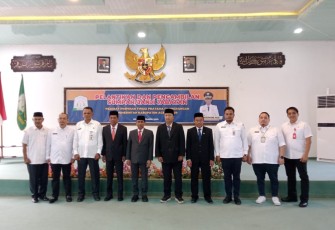 Prosesi pelantikan dan pengambilan sumpah tersebut bertempat, di Aula Gedung Serbaguna Pendopo, Rabu (20/12/2023).