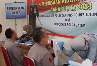 Polres Tulungagung saat Gelar Rikes Berkala Tahun 2023