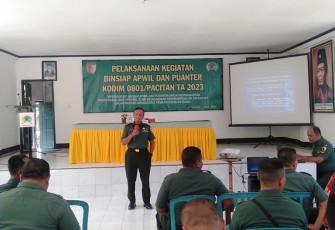 Kodim 0801/Pacitan Gelar Binsiap Apkowil dan Puan Ter