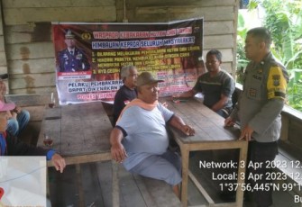 Polsek Sipirok Ingatkan Bahaya Karhutla