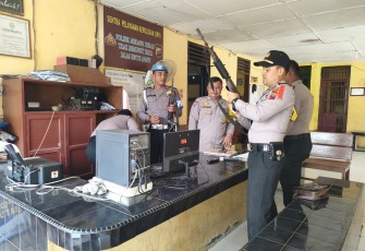 Kapolres Batu Bara Instrukksikan Pengecekan Perlengkapan Personel