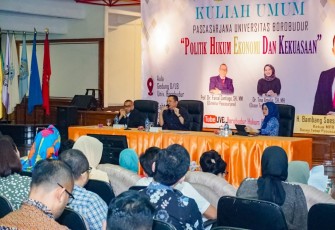 Bamsoet dalam Kuliah Umum Politik, Hukum, Ekonomi, dan Kekuasaan, di Universitas Borobudur, Jakarta, Sabtu (9/9/23).