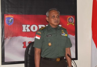 Kasiter Kasrem 121/ABW ikuti Penandatanganan MoU Kementerian Pertanian dan TNI Secara Virtual 