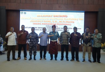 Wakil Komandan Puspomal Bersilaturahmi Dengan Forkopimda Kabupaten Asahan Dan Reunian Alumni SMA Simpang Empat