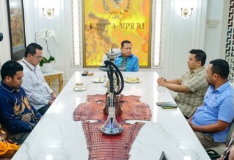 Bamsoet saat menerima pengurus Cendekia Muda Nusantara, di Jakarta, Rabu (8/3/23).