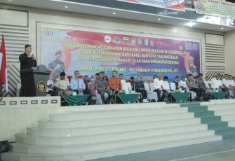 Bupati Asahan Ikuti Pembukaan Turnament Bola Volly Dandim Cup