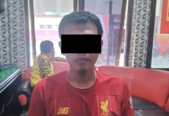 Tersangka saat diamankan