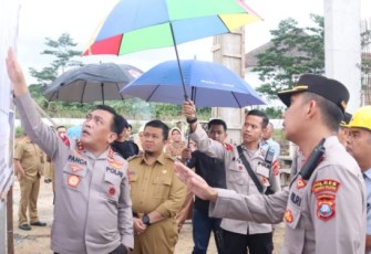 Kapolda Sumut, Irjen Pol Drs RZ Panca Putera Simanjuntak, MSi, tinjau progres pembangunan Mako Polres Tapanuli Selatan (Tapsel)