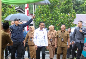 Kunjungan Kerja Presiden Joko Widodo di Kabupaten Bengkulu Tengah 