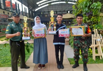 Perwakilan Kodim 0505/JT Raih Juara 1 Lomba Lukis