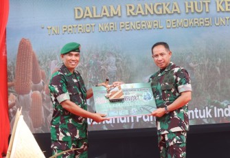Danrem 012/TU Raih Penghargaan Program Ketahanan Pangan Nasional Terfavorit TNI AD