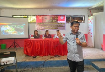 Satgas TMMD Kodim 1310/Bitung Gandeng Dinkes Bitung  Sosialisasi Pembuatan Komposer Organik Rumah Tangga