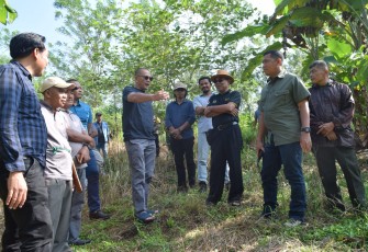 Danrem 041/Gamas saat Tinjau Kebun Kopi di Kepahiang 