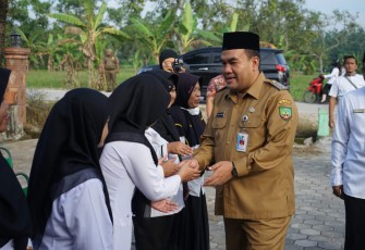 Bupati Blora Sampaikan Komitmennya Terus Bangun Infrastruktur di Kecamatan Jati 