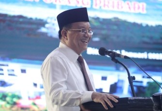 Walikota Bitung saat memberikan sambutan