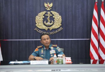 Dankodiklatal saat Buka Uji Naskah II Jukgar Evaluasi Intern TNI AL dan Jukgar Pengawasan Lainnya 