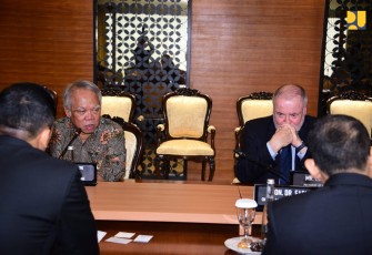 Menteri Basuki dan Presiden WWC Siapkan Agenda Pembahasan Antar Parlemen dalam World Water Forum ke-10 Tahun 2024