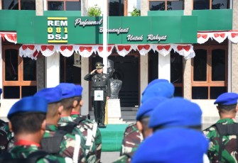 Kasrem 081/DSJ Pimpin Upacara Peringatan Hari Kesaktian Pancasila
