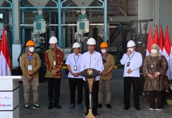 Presiden Jokowi saat Resmikan MRMP Masaran Sragen