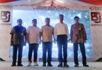 Peresmian smelter titanium milik Arbi Leo oleh Menteri Perindustrian RI, Kamis (07/12/2023) di Bangka.