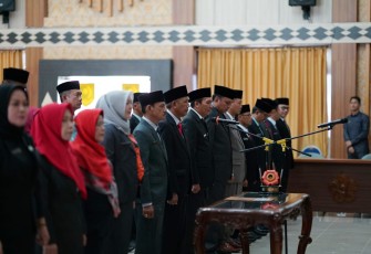 Sekdaprov Bengkulu Lantik 29 ASN Fungsional DPMPTSP 