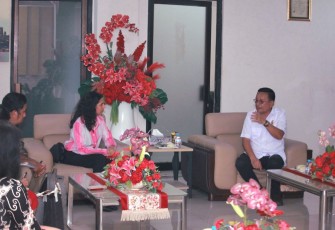 Walikota Bitung saat menerima kunjungan Konsulat Jenderal USA