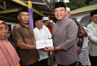 Pj. Sekda Tapsel, Parlindungan Harahap, saat dalam acara silaturrahim Kecamatan Batang Angkola.