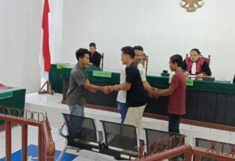 Polsek Padang Bolak Ikuti Sidang Tipiring 2 Kasus Pencurian Sawit