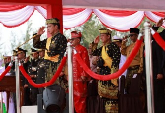 Mendagri Jadi Inspektur Upacara HUT RI Ke 78 di Kabupaten Natuna 