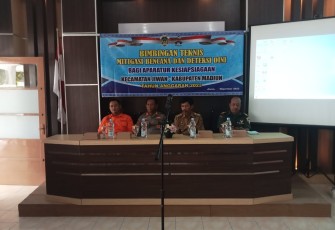 Danramil 04/Jiwan Kapten Chb Loso Hadiri Bimbingan Teknis Mitigasi Bencana