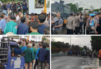 Polresta Bengkulu Laksanakan Pengamanan Aksi Unjuk Rasa di DPRD Provinsi Bengkulu