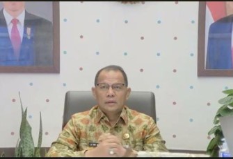 Staf Ahli Menteri Bidang Ekonomi dan Pembangunan Kemendagri La Ode Ahmad Pidana Bolombo