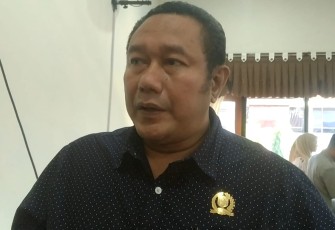 Ketua Komisi II DPRD Kabupaten Trenggalek, Mugianto, saat di konfirmasi setelah rapat kerja bersama OPD mitra kerja, di ruang Banmus, DPRD Kabupaten Trenggalek, Jum'at (28/7/2023).