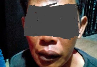 Tersangka saat diamankan