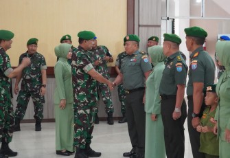 Pabung Kodim 1016/Palangka Raya Naik Pangkat, Ikuti Acara Laporan Korps 