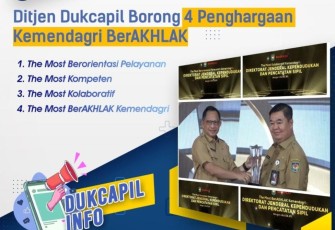 Kementerian Dalam Negeri (Kemendagri) memberikan apresiasi kepada Unit Kerja Eselon (UKE) I yang dinilai berprestasi pada gelaran Kemendagri BerAKHLAK Awards