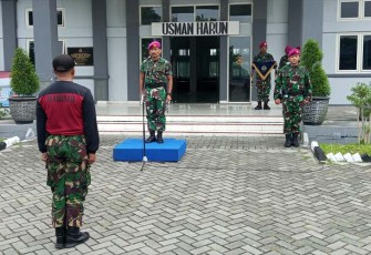 Taruna AAL Tingkat III Korps Marinir saat Awali Lattek Suroyudho