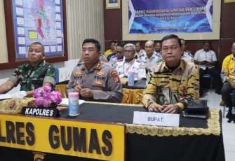 Pabung Hadiri Vicon Rakor Lintas Sektoral Dalam Rangka Kesiapan Idul Fitri 1444 H 
