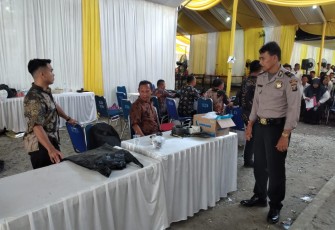 Polsek Percut Sei Tuan Amankan Seleksi Calon ASN di Kampus Universitas Amir Hamzah