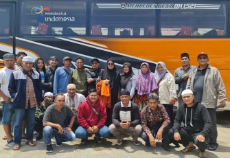 Jemaah PPITTNI Tabagsel Photo bersama yang Ikuti Suluk di Sungai Rumbai Koto Tinggi