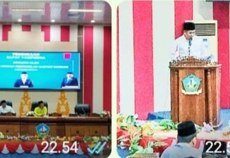 Bupati Bintan SAAT Sampaikan LKPJ Akhir Tahun Anggaran 2022