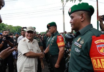 Menhan Prabowo saat Kunker ke Yogyakarta