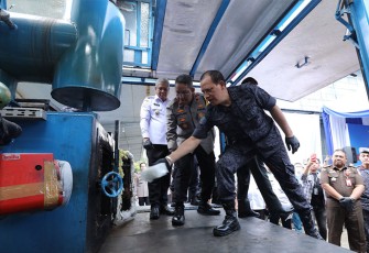 Pemusnahan barang bukti oleh BNN RI