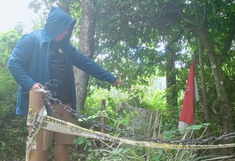 Lokasi hilangnya Arca setinggi 216 cm yang berada di Desa Tulungrejo, Ngantang, Malang