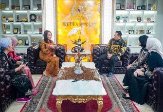 Bamsoet saat menerima pengurus KOWANI, di Jakarta, Selasa (10/10/23).