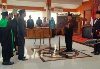 Walikota Blitar Santoso Lantik Pejabat Baru di Posisi Jabatan Tinggi Pratama, Administrator dan Pengawas.