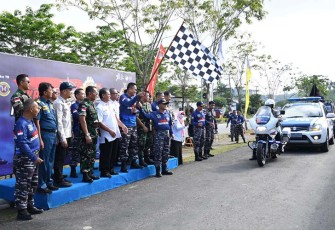 Dari Tarakan TNI AL Lepas Tim Merah Ekspedisi Maritim 2023