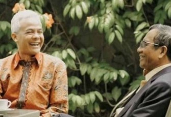 Pertemuan Mahfud MD dan Ganjar